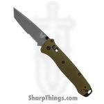 Benchmade - 537SGY-1 - Bailout - Folding Knife - CPM M4 Coated Tanto P/S - 6061-T6 Aluminum - Green