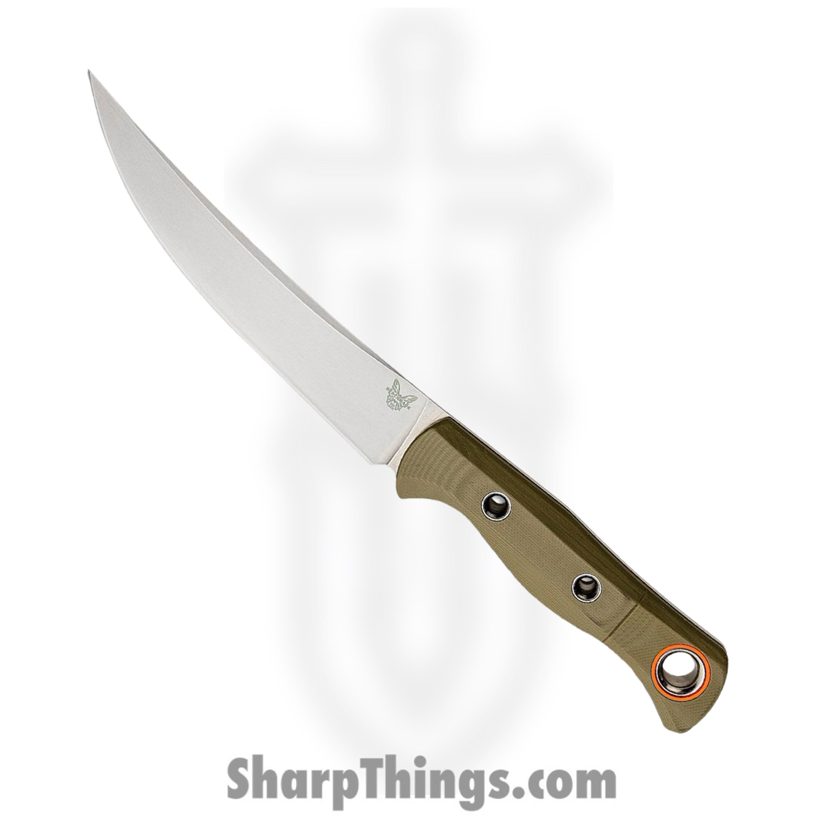 b6df0f3e-dc61-445e-b9a5-2f2ed443ae5a_15500-3_1.jpg Benchmade - 15500-3 - Meatcrafter - Fixed Blade Knife - CPM S45VN Stonewash Trailing Point - G10 - OD Green - Image 1