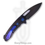 Medford Knife - MK038SPQ-30PV-T2C2-BP - On Belay Folder - Coated S35VN - Blue and Black