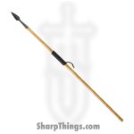 Condor Tool & Knife - CTK1017875HC - Greek Spear - Fixed Blade Knife - 1045 HC Coated - Burnt American Ash - Brown