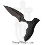 Bastinelli Creations - BAS219 - Manaia - Fixed Blade Knife - N690 Stonewash Recurve Dagger - G10 - Black