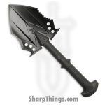 United Cutlery - UC2979 - M48 Kommando Survival Shovel - 2Cr13 Stainless Black Oxide-Coated - Fiberglass Reinforced Nylon - Black