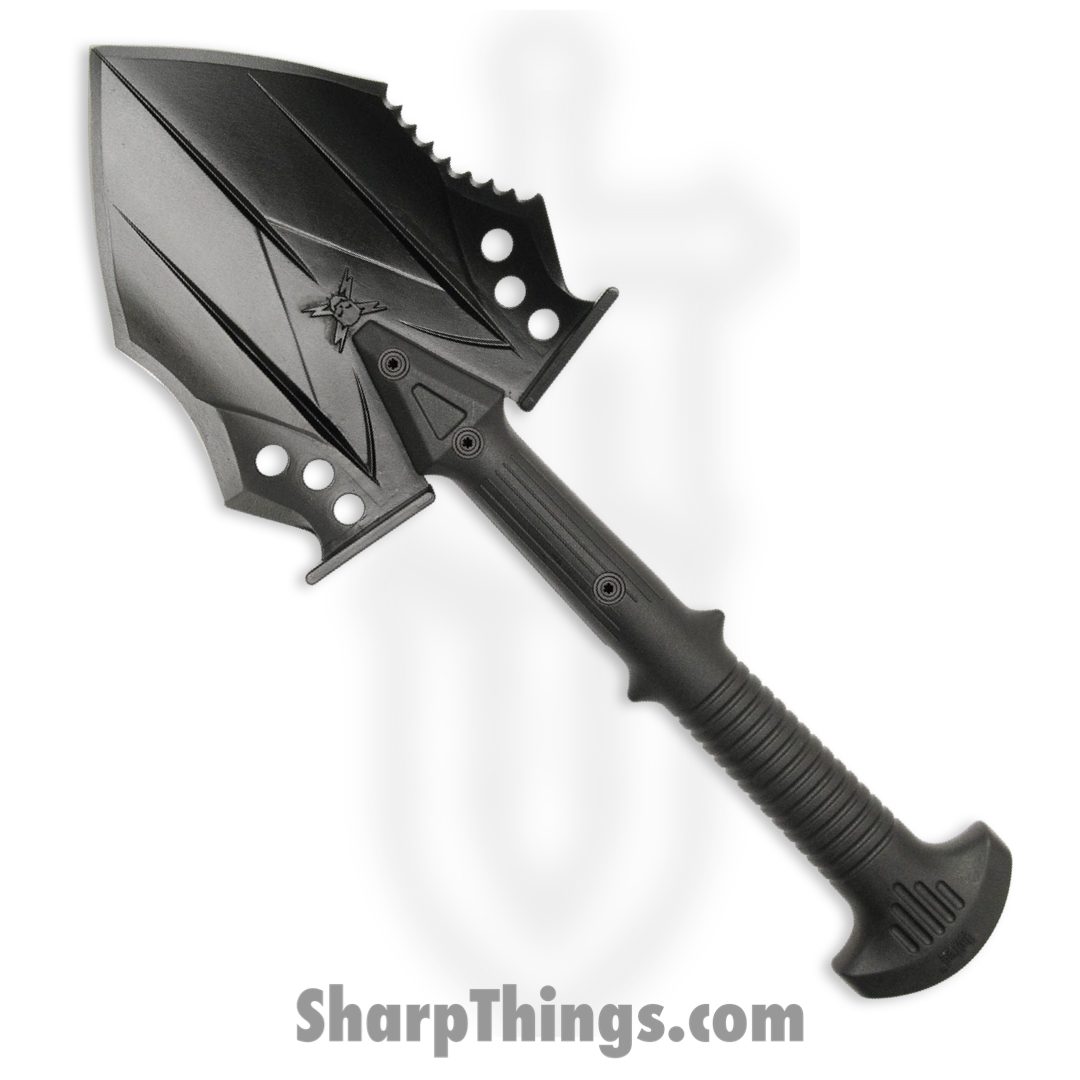 b8b0fe67-4683-41cf-b6d9-1c321f164148_UC2979_1.jpg United Cutlery - UC2979 - M48 Kommando Survival Shovel - 2Cr13 Stainless Black Oxide-Coated - Fiberglass Reinforced Nylon - Black - Image 1