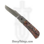 Jack Wolf Knives - THEBE-01-FC-MARS - The Benny - Folding Knife - S90V Satin Clip Point - FAT Carbon Fiber - Mars Valley