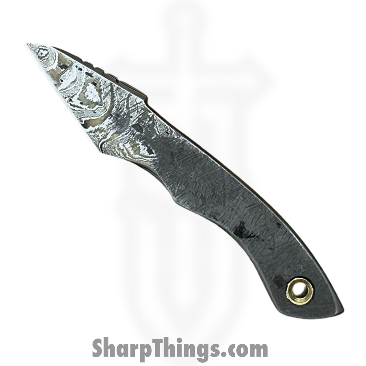 b911ca1e-09b3-40b6-9fa1-6c259f07a727_RRC-Heph-SM_1.jpg Royalty Rings Co. - RRC-Heph-SM - Hephaestus Small - Fixed Blade Knife - Baker Forge Damascus Damascus Kiridashi - Skeletonized - Natural - Image 1