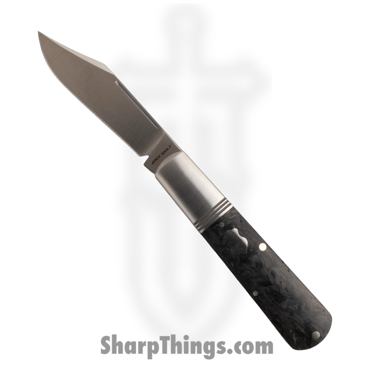 b946353d-f18f-4e4c-8456-eb39ee9b08ec_GW-BAR-01-BLK-CF_1.jpg Jack Wolf Knives - GW-BAR-01-BLK-CF - Gateway Barlow - Folding Knife - 14C28N Satin Barlow - Carbon Fiber - Black - Image 1