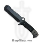 Medford Knife and Tool - MK0743PQ-08KB-SPQ3-Q4 - USMC EOD - Fixed Blade Knife - 3V DLC Multi Tool - G10 - Black
