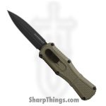 Benchmade - 3375GY-1 - Mini Claymore - OTF Auto - D2 Coated Dagger - Grivory - Ranger Green