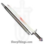 PTC - ICS-813 - U.S. Calvary Sabre - Fixed Blade Knife - Carbon Steel Polished Dagger - Leather Wrapped - Black Brass