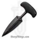 Cold Steel - CS92FPA - FGX Push Blade I - Fixed Blade Knife - Griv-Ex™ Black Dagger - Kray-Ex™ Grip - Black