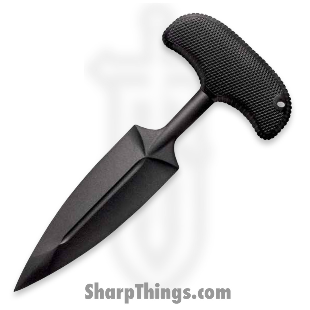 b98115c3-53bc-4fd6-af6f-b7889dd12fe1_CS92FPA_1.jpg Cold Steel - CS92FPA - FGX Push Blade I - Fixed Blade Knife - Griv-Ex™ Black Dagger - Kray-Ex™ Grip - Black - Image 1