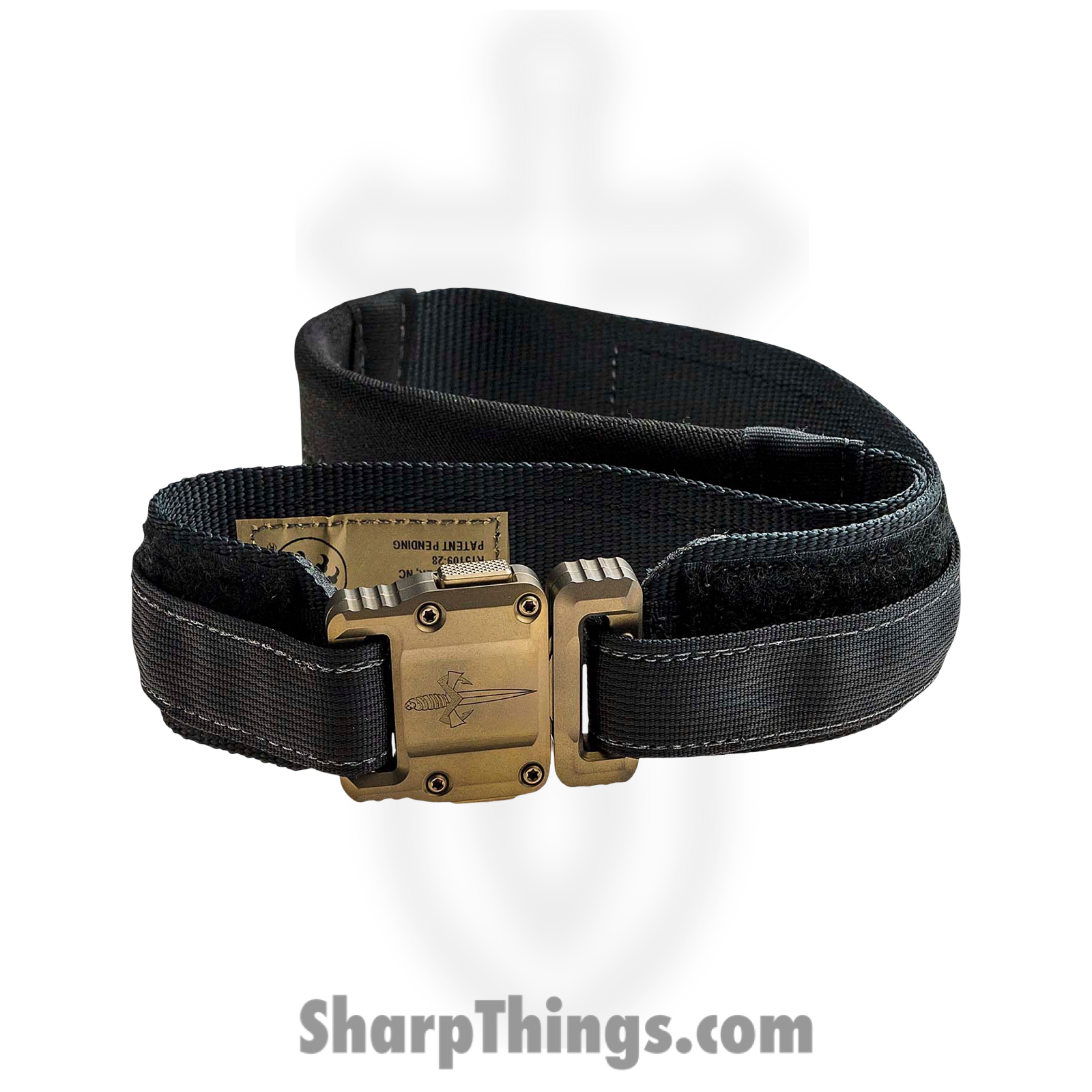 b9d71421-e1af-4963-96a5-5e9219d75117_91-BKTTI-44_1.png Microtech - 91-BKTTI-44 - Marfione Apis Tactical Size 44 Belt - Nylon with Titanium Buckle - Black - Image 1