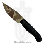 Half Face Blades - HFBFEALIGFR - Feather Light - Fixed Blade Knife - S35VN Coated Drop Point - G10 - Black
