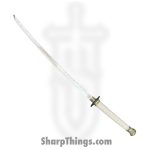 SBC - ELDEN0125 - Elden Ring - Fixed Blade Knife - T10 HC Polished Katana - Cord Wrapped - Gray