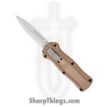 Benchmade - 3350-2303 - Mini Infidel Limited Edition - OTF Auto - CPM S30V Stonewash Double Edge - 6061-T6 Aluminum - Flat Dark Earth