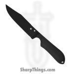 Spyderco - SCFB04PBB - Street Bowie - Fixed Blade Knife - VG-10 Satin Clip Point - FRN - Black