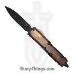Microtech - 232-1DLCTULS - UTX-85 Signature Series - OTF Auto - 232-1DLCTULS UTX-85 Signature Series OTF Auto - 6061-T6 Aluminum - Black