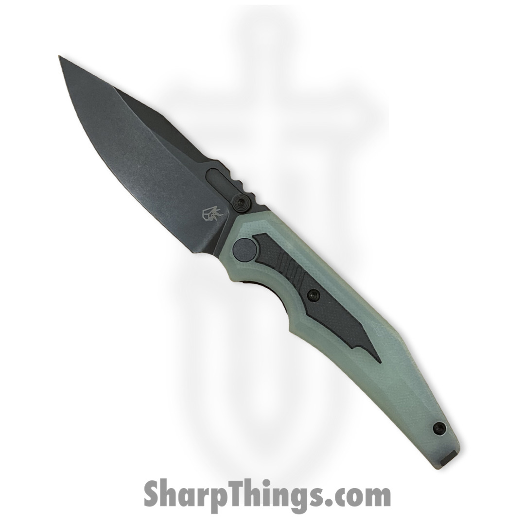 bbd19fb0-83b8-4bb1-9286-822f070f5ab4_ADPr35pvJg10_1.jpg Arcane Design - ADPr35pvJg10 - Preytheon - Folding Knife - S35VN Coated Clip Point - G10 with Insert - Jade Black - Image 1