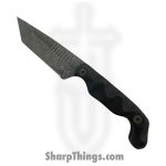 Stroup Knives - B5T-B-G10 - Bravo 5 - Fixed Blade Knife - 1095 HC Acid Wash Tanto - G10 - Black