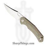 GiantMouse - JUTLAND-GRN-CANVAS - Ace Jutland - Folding Knife - Elmax Satin Clip Point - Micarta - Green