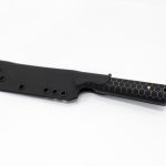 JRs Knives - JRsTntXLBlk - Tanto XL - Fixed Blade Knife - 1095 HC Coated Tanto - G10/Honeycomb - Black