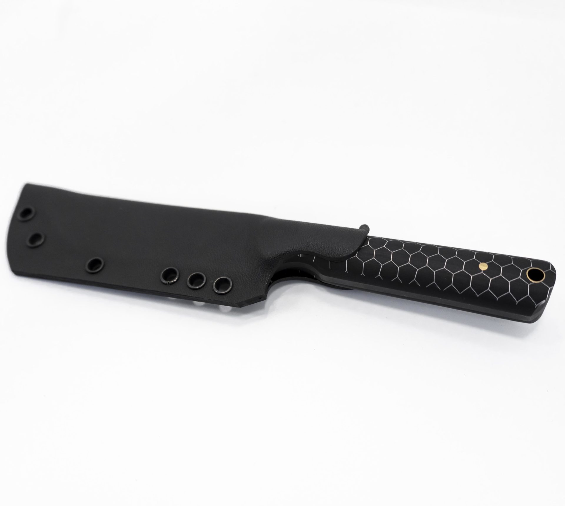 be0bcca0-13e6-4b8f-b85f-8f5f9908943d_JRsTntXLBlk_1.jpg JRs Knives - JRsTntXLBlk - Tanto XL - Fixed Blade Knife - 1095 HC Coated Tanto - G10/Honeycomb - Black - Image 1