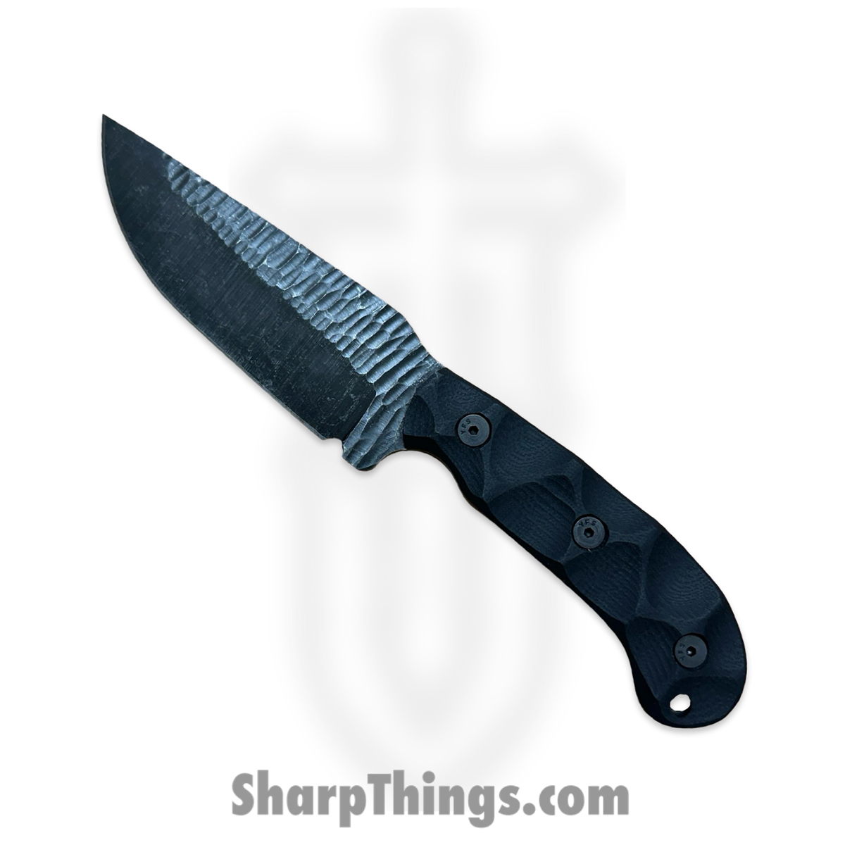be0bd85d-dc54-42c5-899d-3ced866fe97a_GP1-B-G10_1.jpg Stroup Knives - GP1-B-G10 - GP1 - Fixed Blade Knife - 1095 HC Acid Wash Drop Point - G10 - Black - Image 1