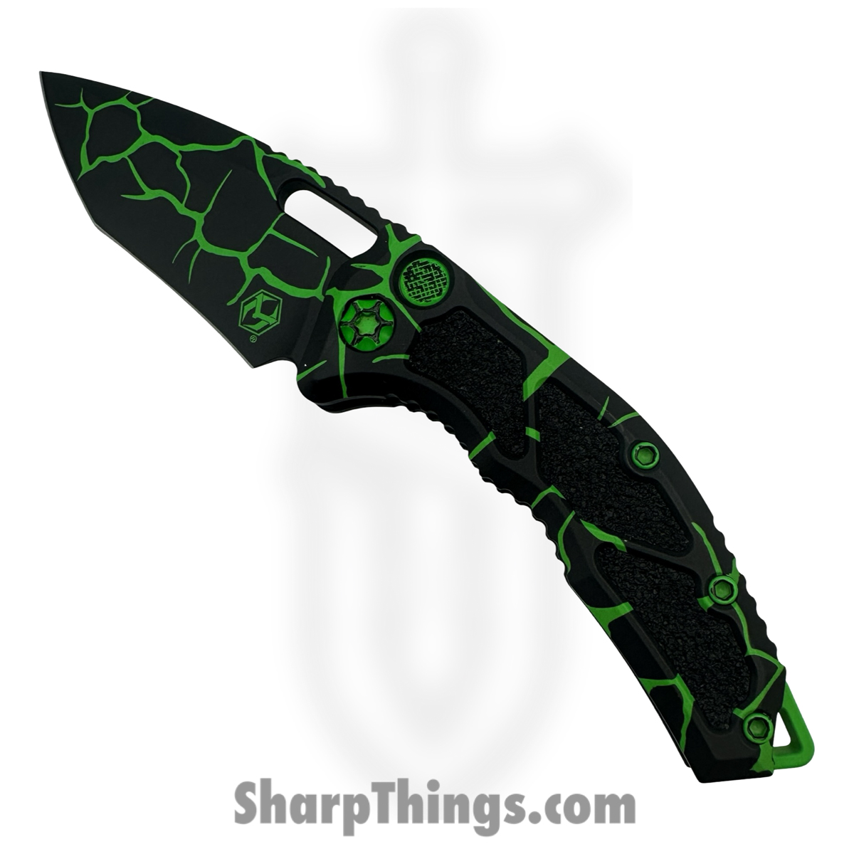 beaf3903-0bf2-4135-95a7-49ca133c56d2_h012-mag-tx_1.jpg Heretic Knives - H012-MAG-TX - Medusa - Automatic Knife - CPM MagnaCut Coated Recurve - Aluminum - Magma Toxic Green - Image 1