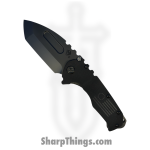 Medford Knife and Tool - 040424D - Scout M/P - Folding Knife - D2 DLC Tanto - G10 Black Hardware - Black
