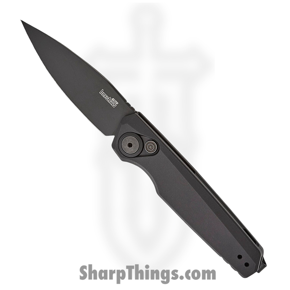 bf494690-9e73-47e8-8482-72582c4b1ab4_KS7551BLK_1.jpg Kershaw - KS7551BLK - Launch 18 - Automatic Knife - CPM 154 Coated Drop Point - 6061-T6 Aluminum - Black - Image 1