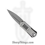 We Knife Co Ltd - WE2017D - OSS - Fixed Blade Knife - CPM-20CV Stonewash Dagger - CPM-20CV with G10 Inlay - Black