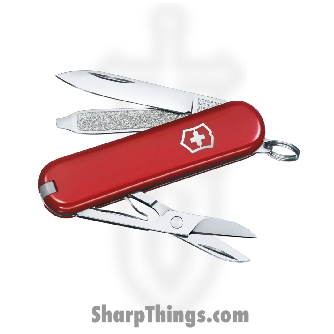 bfc18a2e-e4d0-4b3d-86f7-09ad08693376_VN06223033X3_1.png Victorinox - VN06223033X3 - Swiss Army Classic SD Multi-Tool - Folding Knife - Stainless Polished - ABS - Red - Image 1