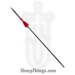 SBC - SPEAR0125 - Dragon Spear - Fixed Blade Knife - Damascus Spear Point - Steel - Black