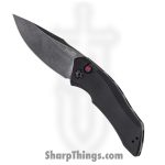 Kershaw - KS7100BW - Launch 1 - Automatic Knife - CPM 154 Blackwash Drop Point - Aluminum - Black