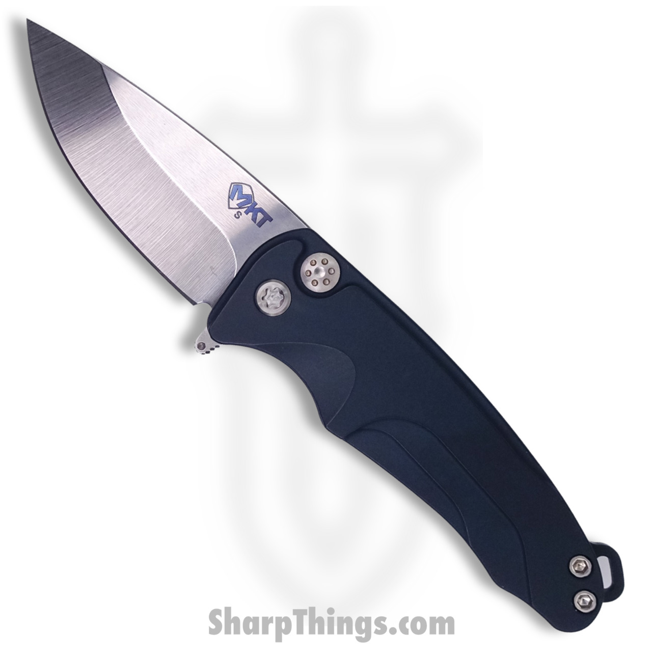 c01ab1f9-05eb-424b-8fad-de002695b523_MK039STQ-44AU-TSCS-Q4_1.jpg Medford Knife - MK039STQ-44AU-TSCS-Q4 - Smooth Criminal Button Lock Folder - Tumbled S35VN - Blue - Image 1