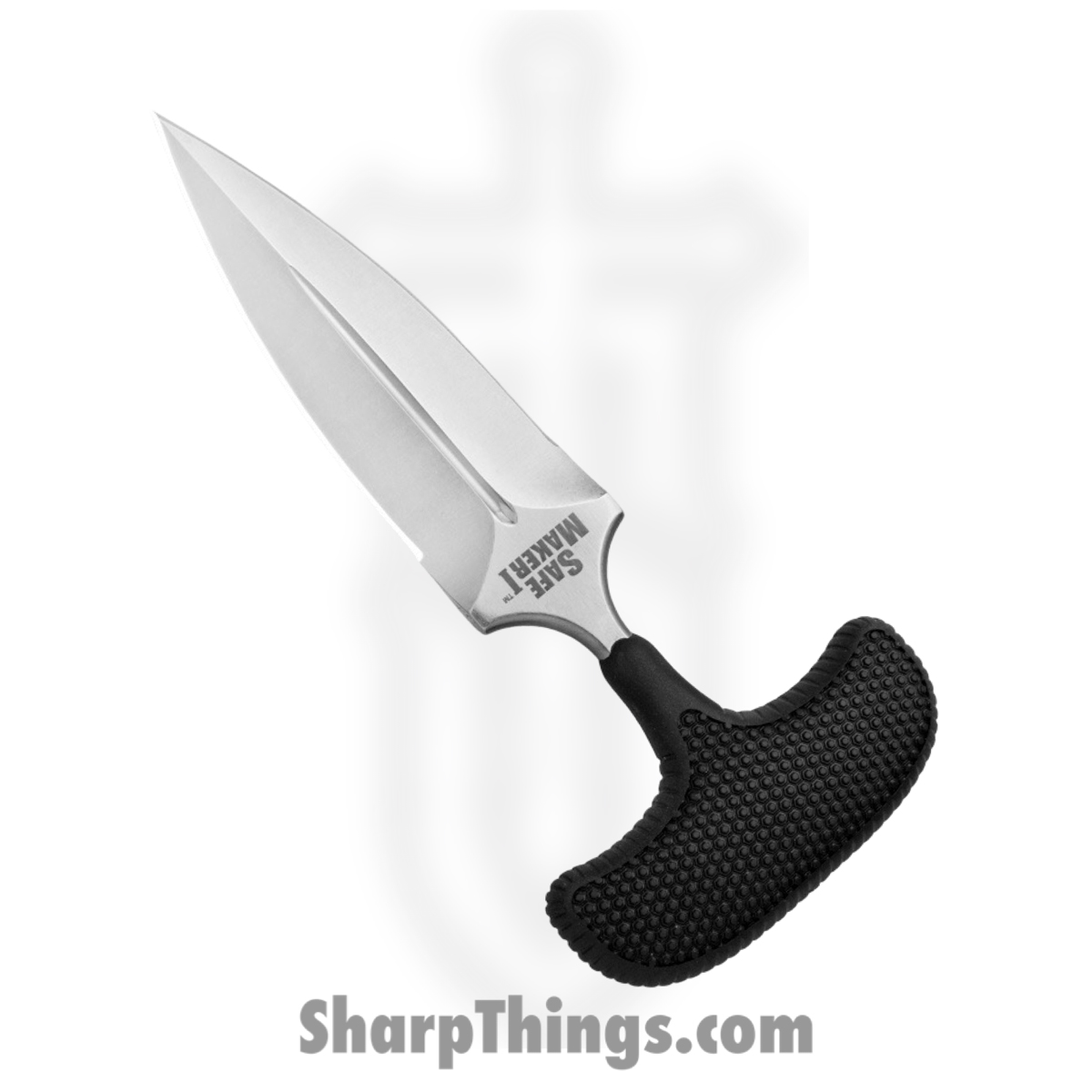 c0677938-0795-40ee-aa84-b97fec4f63ba_CS12DBST_1.jpg Cold Steel - CS12DBST - Safe Maker - Fixed Blade Knife - AUS-8A Stonewash Dagger - Kray-Ex - Black - Image 1