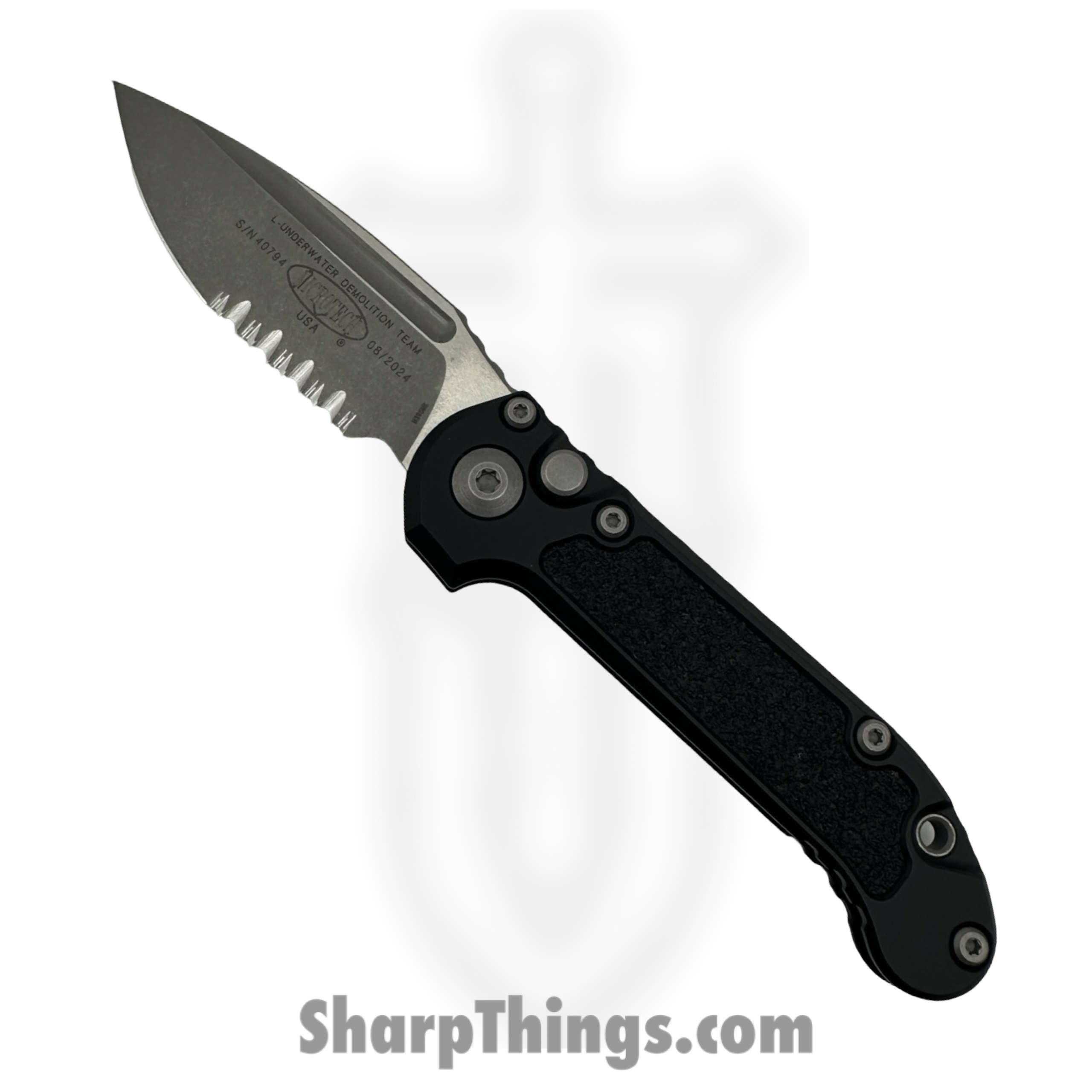 c077a0af-eb67-4c37-ac19-1769fdb8209b_1135-11AP_1-scaled-1.png Microtech - 1135-11AP - L.U.D.T. Gen III - Automatic Knife - M390MK Apocalyptic Drop Point P/S - 6061-T6 Aluminum - Black - Image 1