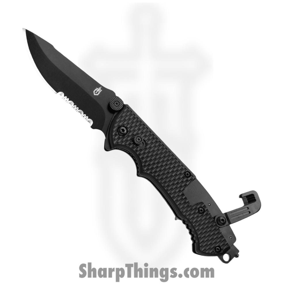 c0bf2077-c302-4e87-a945-412028ceeeab_G1870_1.jpg Gerber - G1870 - Hinderer Combat Life Saver - Folding Knife - 440A Coated Clip Point - GFN - Black - Image 1