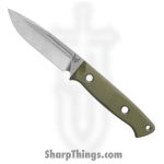 Benchmade - 163-1 - Bushcrafter - Fixed Blade Knife - S30V Satin Drop Point - G10 - Green