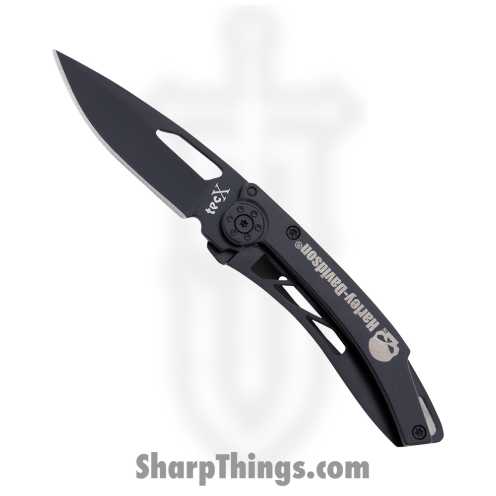 c0fa7af3-c8bf-49d2-9795-c51d19b4a5bc_CA52110_1.jpg Case Cutlery - CA52110 - Tec X Harley-Davidson Dinero - Folding Knife - 400 Series Stainless Steel Black Drop Point - Stainless Steel - Black - Image 1