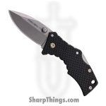 Cold Steel - CS27DS - Micro Recon - Folding Knife - 4034 SS Stonewash Spear Point - G10 Griv-Ex - Black
