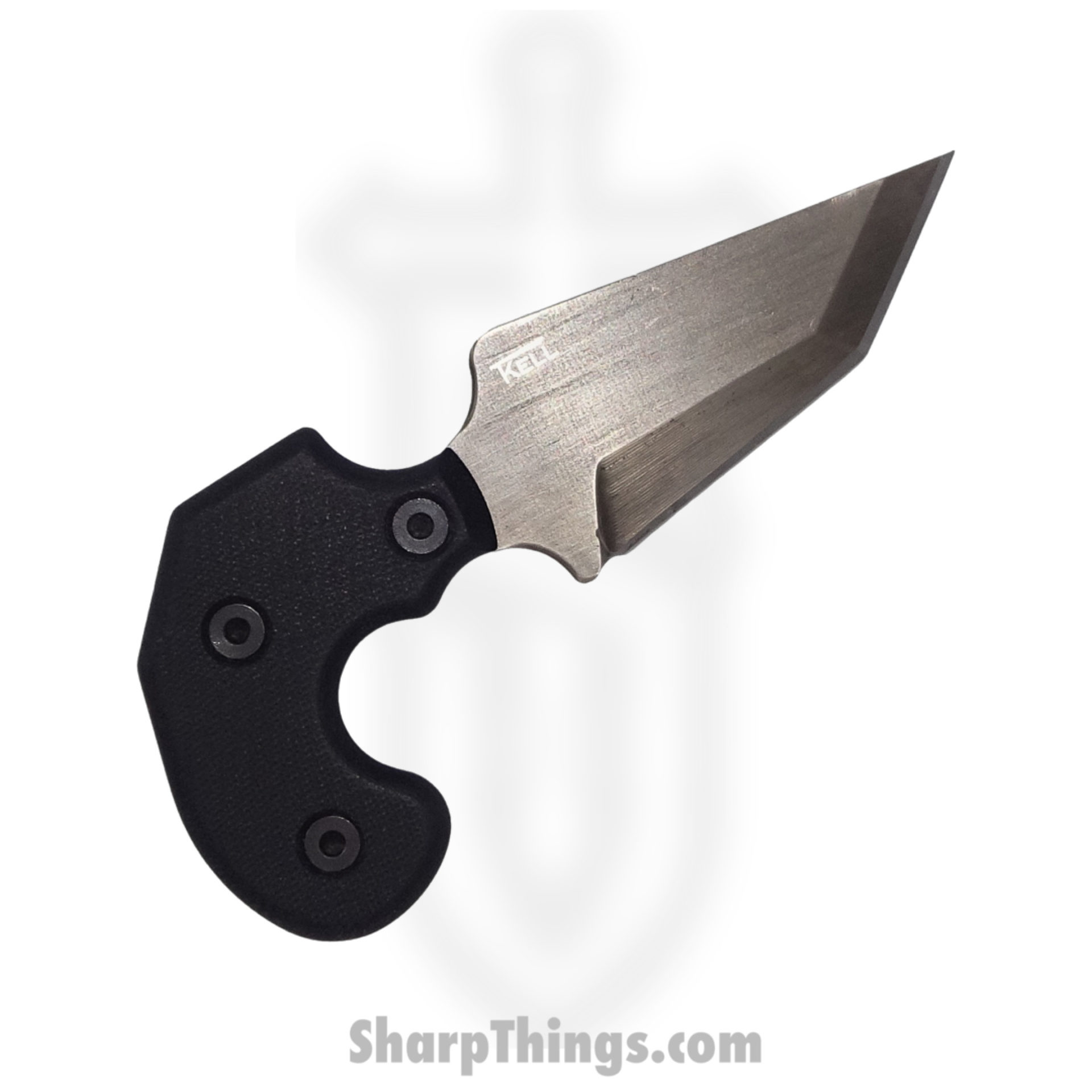 c1d99f95-4628-42f0-9fce-fc68c007163b_TaraniYorDo_1.jpg T.Kell Knives - TaraniYorDo - Tarani TCQ Tri-Angle Yoroi Doshi - Fixed Blade Knife - 80CRV2 Nickle Boron Coated - G10 - Black - Image 1