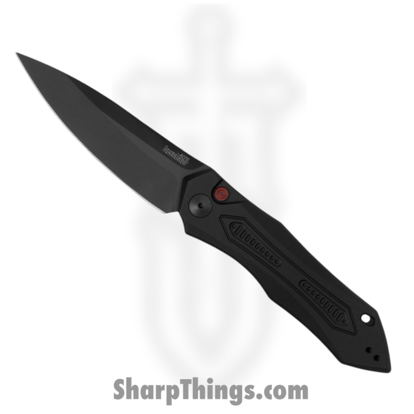 c2488714-61f2-4752-adbf-97a7a5de1f95_7800BLK_1.png Kershaw - 7800BLK - Launch 6 - Automatic Knife - CPM 154 Black Drop Point - 6061-T6 Aluminum Handles - Black - Image 1