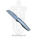 Vero Engineering - V-VAMFL-SS$-FK-0224-S - Axon Mini Frame Lock - Folding Knife - Stonewashed M390 Sheepsfoot - Titanium - Stonewash
