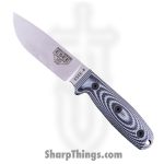 ESEE - ES4PS35VO2 - Model 4 - Fixed Blade Knife - 1095HC Stonewash Drop Point - G10 - Grey