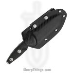 Microtech - 114M-11AP - Mini Socom Alpha - Fixed Blade Knife - Elmax, M390, 204P Apocalyptic Tanto - G10 - Black