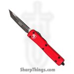 Microtech - 149-1RD - UTX-70 - OTF Auto - Elmax, M390, 204P Coated Tanto - 6061-T6 Aluminum - Red