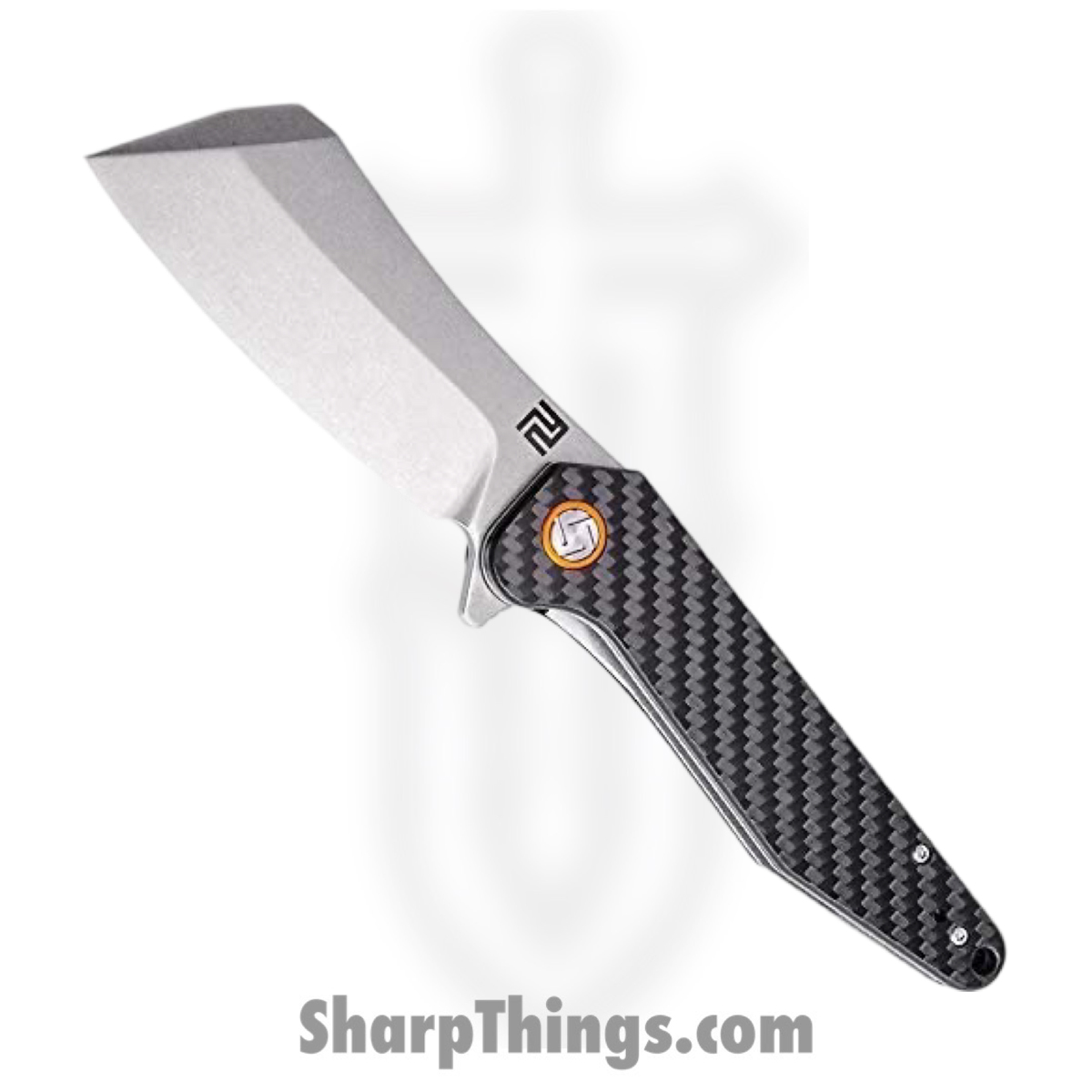 c3af803e-3205-41fe-8c62-c20971c73ba6_ATZ1803PCF_1.jpg Artisan Cutlery - ATZ1803PCF - Osprey - Folding Knife - D2 Satin Extended Tang - Carbon Fiber - Black - Image 1
