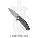 Zero Tolerance - ZT0770CF - Linerlock - Assisted Open Knife - S35VN Stonewash Drop Point - Carbon Fiber - Black