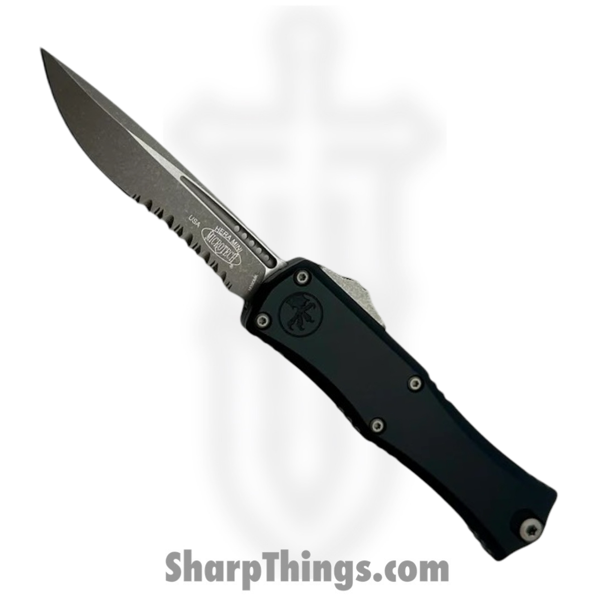 c3cf8b48-df6e-4b9d-94d5-f66f45ce1b47_1705M-11AP_1.jpg Microtech - 1705M-11AP - Mini Hera II - OTF Auto - M390MK Apocalyptic Recurve P/S - 6061-T6 Aluminum - Black - Image 1